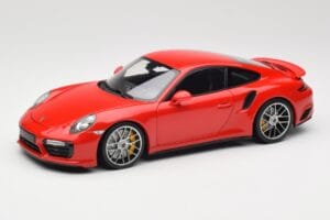 Porsche 911 991 Turbo S Guards Red Minichamps 1:18 110067122 Metalas
