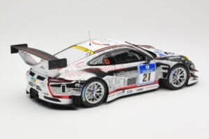 Porsche 911 991.1 GT3 R #21 WTM Racing J. Stursberg / V. Krumbach 24h Nurburgring 2016 Minichamps 1:18 155166021 Metalas - nuotrauka 2 iš 6