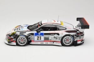 Porsche 911 991.1 GT3 R #21 WTM Racing J. Stursberg / V. Krumbach 24h Nurburgring 2016 Minichamps 1:18 155166021 Metalas - nuotrauka 3 iš 6