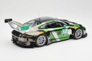 Porsche 911 991.1 GT3 R #540 Black Swan Racing P. Long / T. Pilgrim 24h Daytona 2016 Minichamps 1:18 155166540 Metalas - nuotrauka 2 iš 6