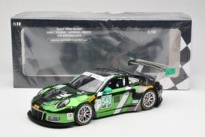 Porsche 911 991.1 GT3 R #540 Black Swan Racing P. Long / T. Pilgrim 24h Daytona 2016 Minichamps 1:18 155166540 Metalas - nuotrauka 6 iš 6