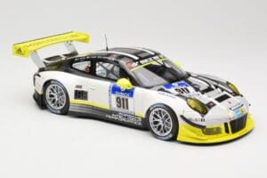 Porsche 911 991.1 GT3 R #911 Manthey Racing N. Tandy / E. Bamber 24h Nurburgring 2016 Minichamps 1:18 155166911 Metalas - nuotrauka 4 iš 6