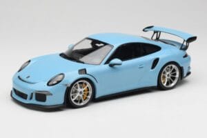 Porsche 911 991.1 GT3 RS Mėlynas Matiniai Ratlankiai Minichamps 1:18 153066235 Metalas