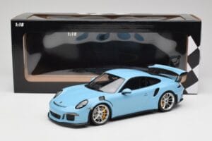 Porsche 911 991.1 GT3 RS Mėlynas Matiniai Ratlankiai Minichamps 1:18 153066235 Metalas - nuotrauka 6 iš 6