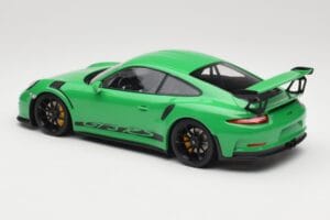 Porsche 911 991.1 GT3 RS Žalias Juodi Ratlankiai Minichamps 1:18 153066228 Metalas - nuotrauka 5 iš 6
