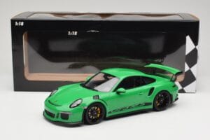 Porsche 911 991.1 GT3 RS Žalias Juodi Ratlankiai Minichamps 1:18 153066228 Metalas - nuotrauka 6 iš 6