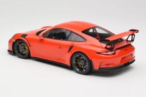 Porsche 911 991.1 GT3 RS Lava Orange Minichamps 1:18 155066220 Metalas - nuotrauka 5 iš 6