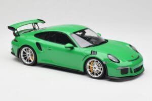 Porsche 911 991.1 GT3 RS Lizard Žalias & Sidabriniai Ratai Minichamps 1:18 153066229 Metalas - nuotrauka 4 iš 6