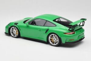 Porsche 911 991.1 GT3 RS Lizard Žalias & Sidabriniai Ratai Minichamps 1:18 153066229 Metalas - nuotrauka 5 iš 6