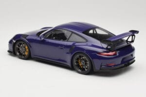 Porsche 911 991.1 GT3 RS Ultraviolet Minichamps 1:18 155066221 Metalas - nuotrauka 5 iš 6
