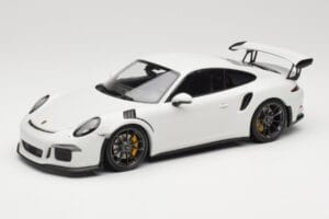 Porsche 911 991.1 GT3 RS Baltas Juodi Ratlankiai Minichamps 1:18 153066224 Metalas