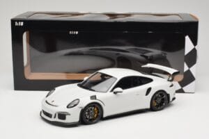 Porsche 911 991.1 GT3 RS Baltas Juodi Ratlankiai Minichamps 1:18 153066224 Metalas - nuotrauka 6 iš 6