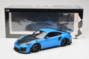 Porsche 911 991.2 GT2 RS Mėlynas su Juodais Ratais Minichamps 1:18 155068308 Metalas - nuotrauka 6 iš 6