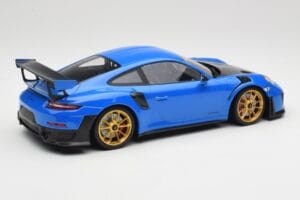 Porsche 911 991.2 GT2 RS Mėlynas su Auksiniais Ratais Minichamps 1:18 155068302 Metalas - nuotrauka 2 iš 6