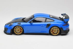 Porsche 911 991.2 GT2 RS Mėlynas su Auksiniais Ratais Minichamps 1:18 155068302 Metalas - nuotrauka 3 iš 6