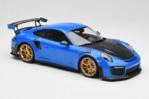 Porsche 911 991.2 GT2 RS Mėlynas su Auksiniais Ratais Minichamps 1:18 155068302 Metalas - nuotrauka 4 iš 6