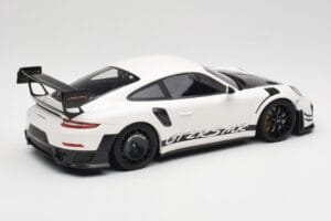 Porsche 911 991.2 GT2 RS Manthey Racing Baltas Minichamps 1:18 MR-911-GT3RS-1802-W Metalas - nuotrauka 2 iš 6