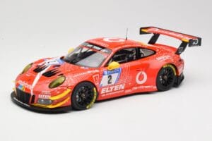 Porsche 911 991.2 GT3 R #2 Team Gigaspeed S. Bockmann 24 Hours of Nurburgring 2018 Minichamps 1:18 155186902 Metalas