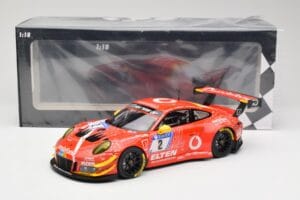 Porsche 911 991.2 GT3 R #2 Team Gigaspeed S. Bockmann 24 Hours of Nurburgring 2018 Minichamps 1:18 155186902 Metalas - nuotrauka 6 iš 6