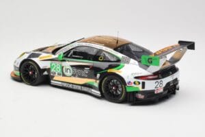 Porsche 911 991.2 GT3 R #28 Alegra Motorsports D. de Quesada / M. Morad Class Winners 24 Hours of Daytona 2017 Minichamps 1:1 - nuotrauka 5 iš 6