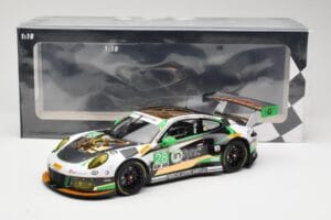 Porsche 911 991.2 GT3 R #28 Alegra Motorsports D. de Quesada / M. Morad Class Winners 24 Hours of Daytona 2017 Minichamps 1:1 - nuotrauka 6 iš 6
