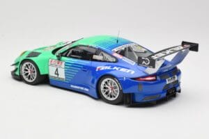 Porsche 911 991.2 GT3 R #4 Falken K. Bachler / M. Ragginger VLN Winner Round 6 2018 Minichamps 1:18 153186994 Metalas - nuotrauka 5 iš 6