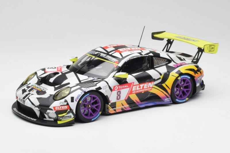 Porsche 911 991.2 GT3 R #8 Iron Force Ring Police 24 Hours Nürburgring 2019 Minichamps 1:18 153196088 Metalas