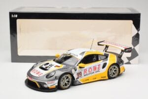 Porsche 911 991.2 GT3 R #99 Rowe Racing D. Olsen / M. Campbell 24 Hours of Spa 2019 Minichamps 1:18 155196099 Metalas - nuotrauka 6 iš 6