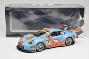 Porsche 911 991.2 GT3 R Pacific Gulf Racing #9 J. Lammers / K. Miura Super GT 300 Series 2017 Minichamps 1:18 155176909 Metal - nuotrauka 6 iš 6