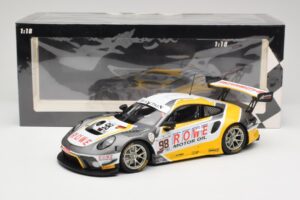 Porsche 911 991.2 GT3 R Rowe Racing #98 N. Muller / R. Dumas / M. Jaminet 24 Hours of Spa 2019 Minichamps 1:18 155196098 Meta - nuotrauka 6 iš 6