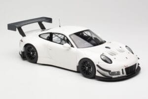 Porsche 911 991.2 GT3 R Baltas su Juodais Ratais Minichamps 1:18 155186900 Metalas - nuotrauka 4 iš 6