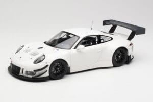 Porsche 911 991.2 GT3 R Baltas su Juodais Ratais Minichamps 1:18 155186900 Metalas