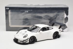 Porsche 911 991.2 GT3 R Baltas su Juodais Ratais Minichamps 1:18 155186900 Metalas - nuotrauka 6 iš 6
