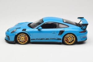 Porsche 911 991.2 GT3 RS Mėlynas su Auksiniais Ratais Minichamps 1:18 155068222 Metalas - nuotrauka 3 iš 6