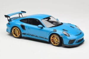 Porsche 911 991.2 GT3 RS Mėlynas su Auksiniais Ratais Minichamps 1:18 155068222 Metalas - nuotrauka 4 iš 6