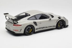 Porsche 911 991.2 GT3 RS Chalk Wording Juodi Ratlankiai Minichamps 1:18 153068230 Metalas - nuotrauka 2 iš 6