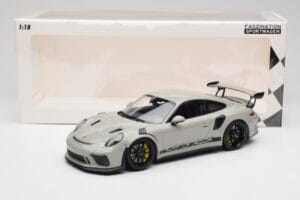 Porsche 911 991.2 GT3 RS Chalk Wording Juodi Ratlankiai Minichamps 1:18 153068230 Metalas - nuotrauka 6 iš 6