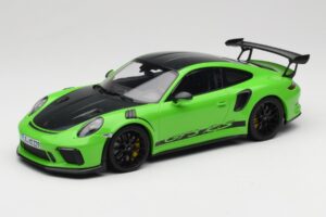 Porsche 911 991.2 GT3 RS Weissach Package Žalias Minichamps 1:18 153068233 Metalas