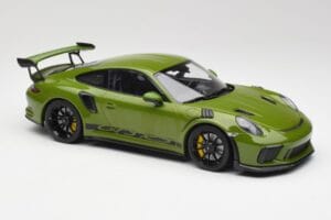 Porsche 911 991.2 GT3 RS Lizard Žalias Su Juodais Ratais Minichamps 1:18 155068233 Metalas - nuotrauka 4 iš 6