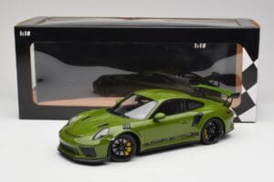 Porsche 911 991.2 GT3 RS Lizard Žalias Su Juodais Ratais Minichamps 1:18 155068233 Metalas - nuotrauka 6 iš 6