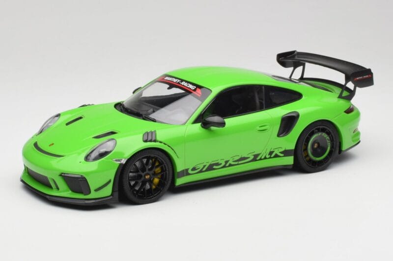 Porsche 911 991.2 GT3 RS Manthey Racing Racing Žalias Minichamps 1:18 MR-911-GT3RS-1802 Metalas