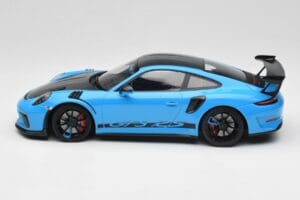 Porsche 911 991.2 GT3 RS Miami Mėlynas Weissach Package & Juodi Magnio Ratai Minichamps 1:18 153068231 Metalas - nuotrauka 3 iš 6