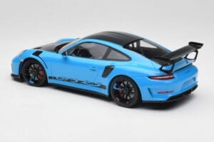 Porsche 911 991.2 GT3 RS Miami Mėlynas Weissach Package & Juodi Magnio Ratai Minichamps 1:18 153068231 Metalas - nuotrauka 5 iš 6