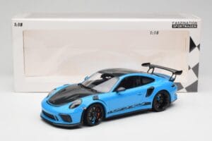 Porsche 911 991.2 GT3 RS Miami Mėlynas Weissach Package & Juodi Magnio Ratai Minichamps 1:18 153068231 Metalas - nuotrauka 6 iš 6