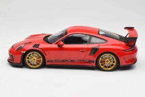 Porsche 911 991.2 GT3 RS Raudonas su Auksiniais Ratais Minichamps 1:18 155068220 Metalas - nuotrauka 3 iš 6