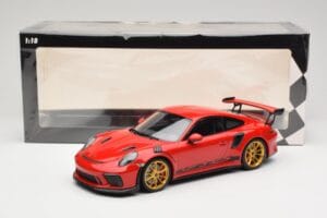 Porsche 911 991.2 GT3 RS Raudonas su Auksiniais Ratais Minichamps 1:18 155068220 Metalas - nuotrauka 6 iš 6