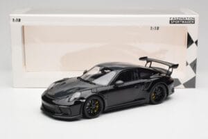 Porsche 911 991.2 GT3 RS Weissach Package Juodas & Juodi Ratai Minichamps 1:18 153068228 Metalas - nuotrauka 6 iš 6