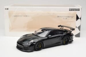 Porsche 911 991.2 GT3 RS Weissach Package Juodas Su Juodais Ratais Minichamps 1:18 153068321 Metalas - nuotrauka 6 iš 6