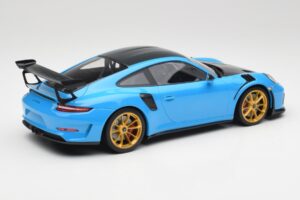 Porsche 911 991.2 GT3 RS Weissach Package Mėlynas & Auksiniai Ratai Minichamps 1:18 153068232 Metalas - nuotrauka 2 iš 6