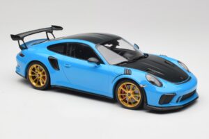 Porsche 911 991.2 GT3 RS Weissach Package Mėlynas & Auksiniai Ratai Minichamps 1:18 153068232 Metalas - nuotrauka 4 iš 6